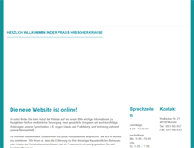 Tablet Screenshot of huebscher-krause.de